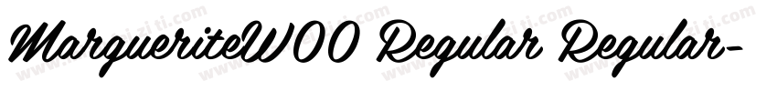 MargueriteW00 Regular Regular字体转换